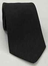 Black Belgian Linen Tie LLT-2